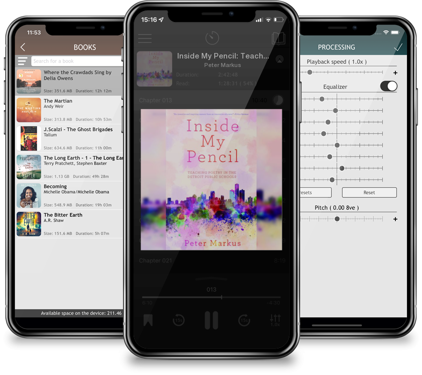 Audiobook Inside My Pencil: Teaching Poetry in Detroit Public Schools by Peter Markus