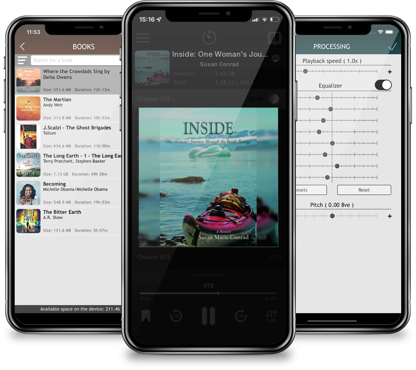 Audiobook Inside: One Woman\'s Journey Through the Inside Passage by Susan Conrad