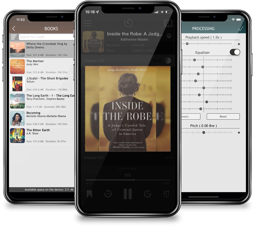 Audiobook Inside the Robe: A Judge\'s Candid Tale of Criminal Justice in America by Katherine Mader