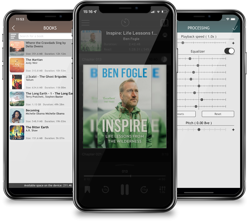 Audiobook Inspire: Life Lessons from the Wilderness by Ben Fogle