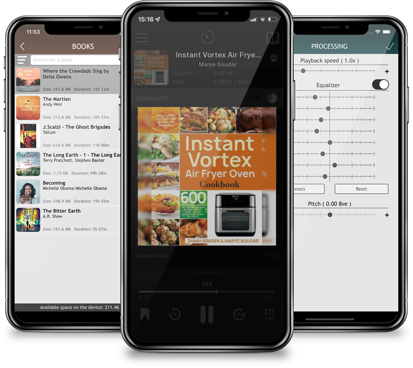 Audiobook Instant Vortex Air Fryer Oven Cookbook: 600 Affordable and Delicious Air Fryer Oven Recipes for Cooking Easier, Faster, And More Enjoyable for You and by Marye Soudar