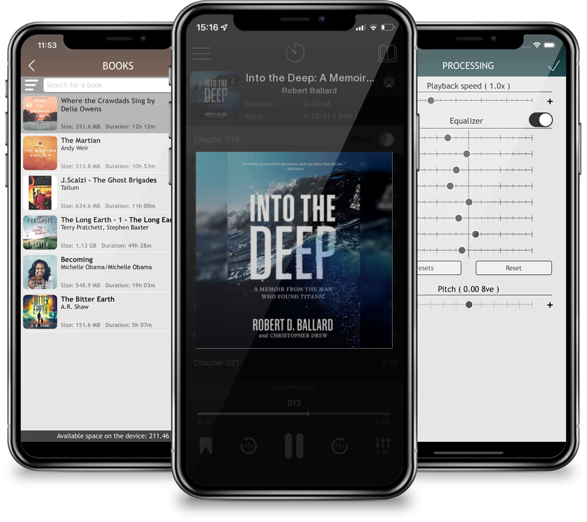 Audiobook Into the Deep: A Memoir From the Man Who Found Titanic by Robert Ballard