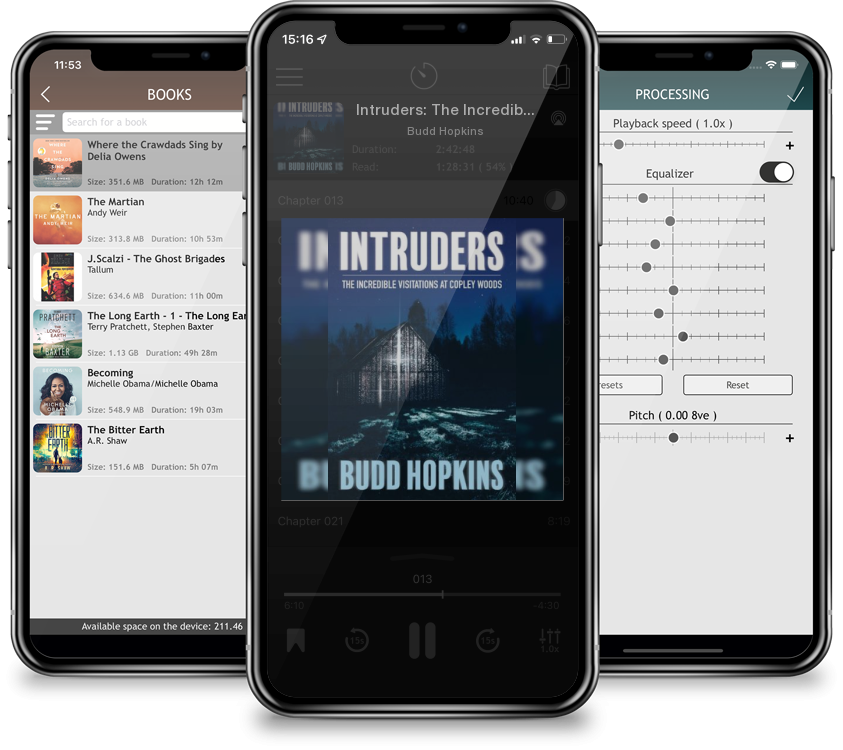 Audiobook Intruders: The Incredible Visitations at Copley Woods by Budd Hopkins