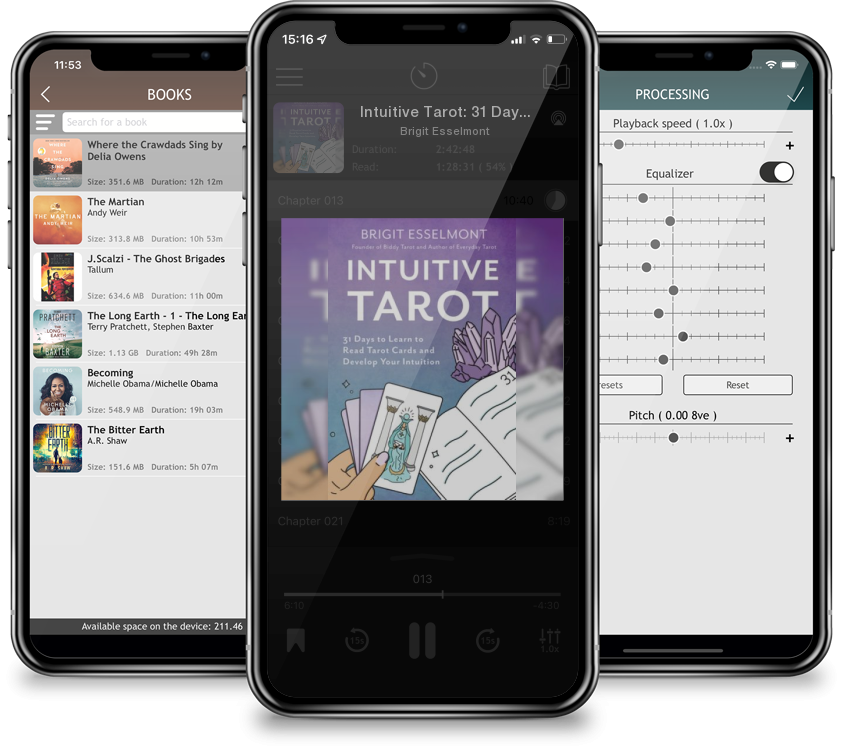 Audiobook Intuitive Tarot: 31 Days to Learn to Read Tarot Cards and Develop Your Intuition by Brigit Esselmont