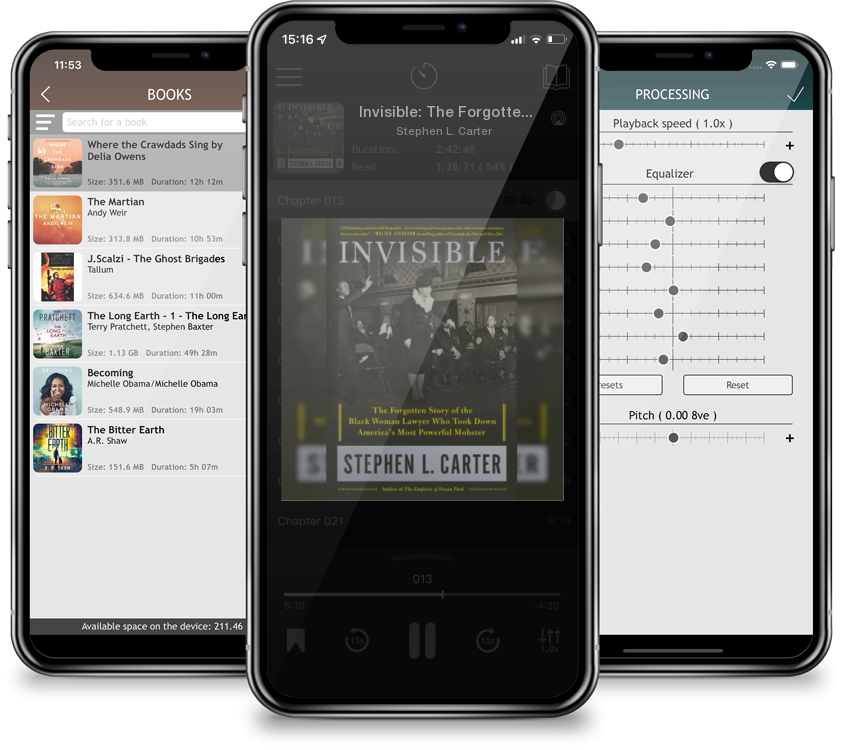 Audiobook Invisible: The Forgotten Story of the Black Woman Lawyer Who Took Down America\'s Most Powerful Mobster by Stephen L. Carter