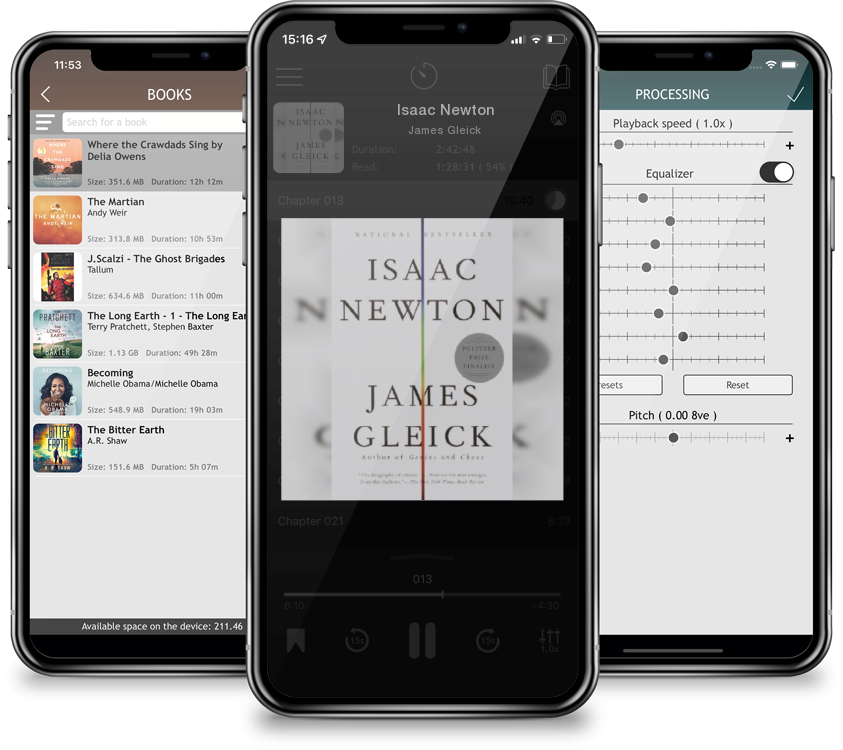 Listen Isaac Newton by James Gleick in MP3 Audiobook Player for free