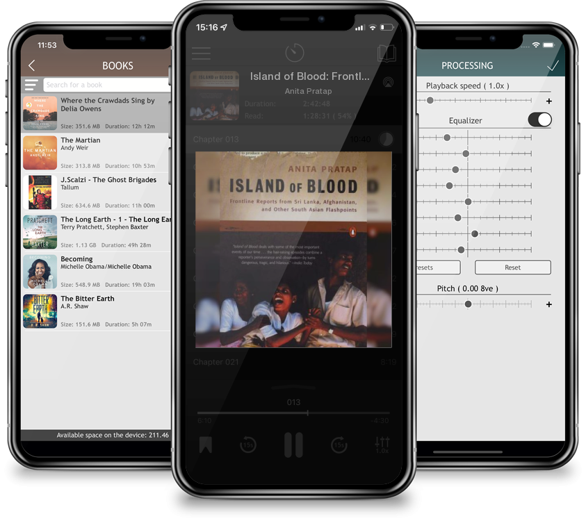 Audiobook Island of Blood: Frontline Reports from Sri Lanka, Afghanistan, and Other South Asian Flashpoints by Anita Pratap