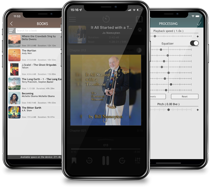 Audiobook It All Started with a Trombone: The Hornman Memoirs by Jo Nemoyten