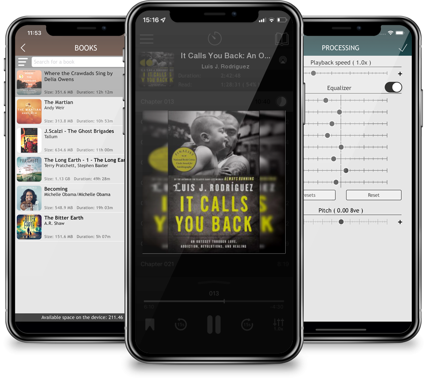 Audiobook It Calls You Back: An Odyssey through Love, Addiction, Revolutions, and Healing by Luis J. Rodriguez