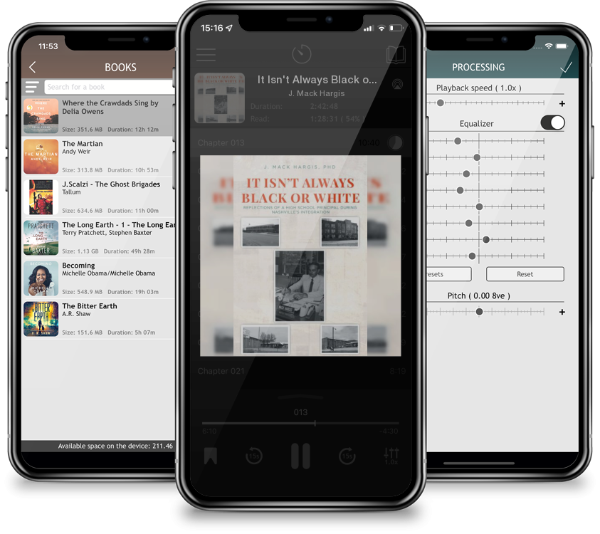 Audiobook It Isn\'t Always Black or White: Reflections of a High School Principal During Nashville\'s Integration by J. Mack Hargis