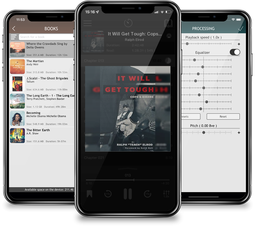 Audiobook It Will Get Tough: Cops & Bikers by Ralph Elrod