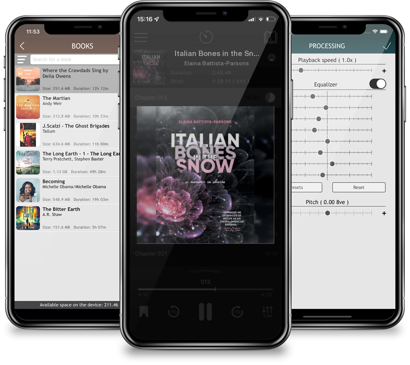 Audiobook Italian Bones in the Snow: A Memoir in Shorts by Elaina Battista-Parsons