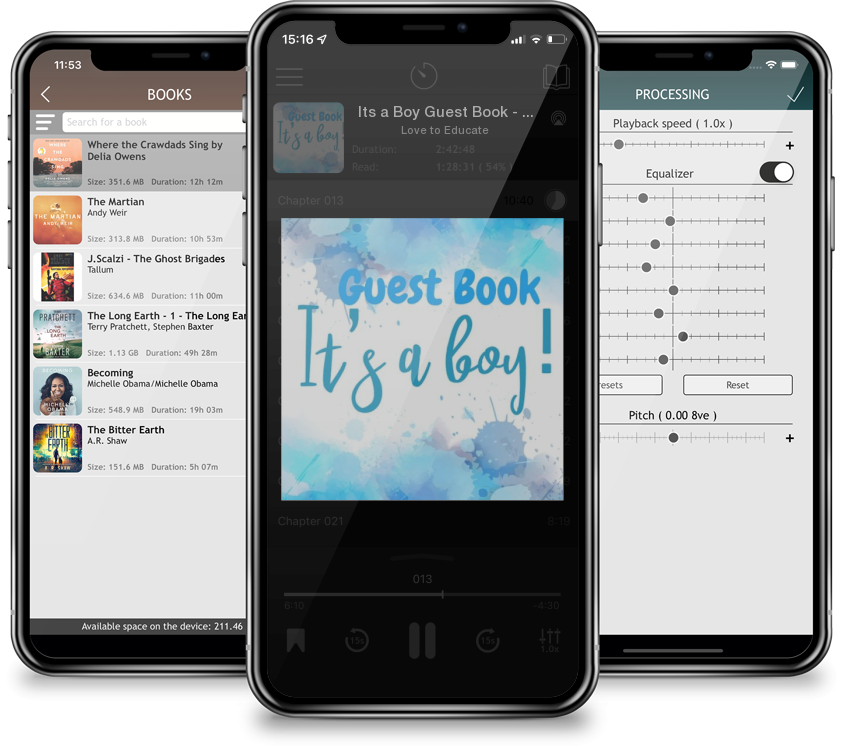 Audiobook Its a Boy Guest Book - Perfect for Any Baby Registry and for Guests to Leave Well-Wishes, Great for Celebrating Baby Birthdays by Love to Educate