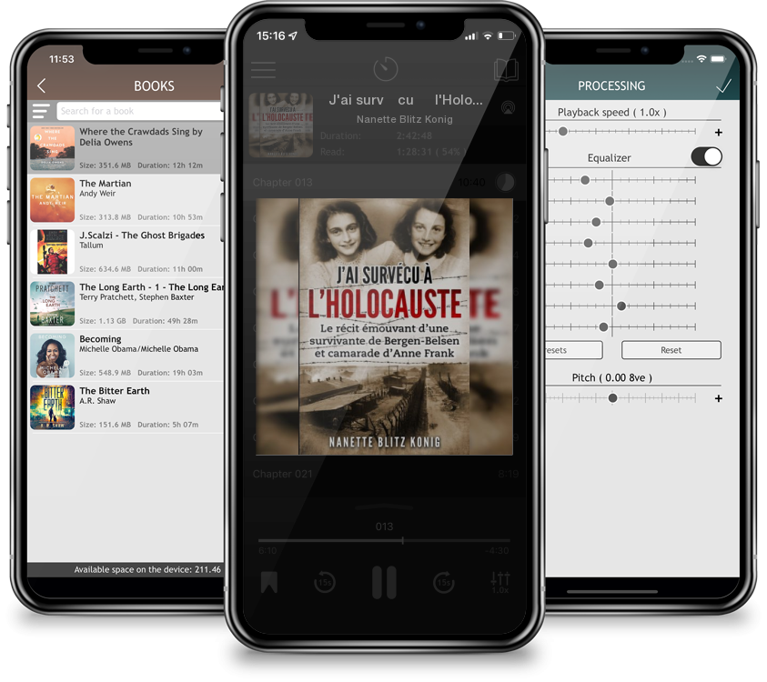 Audiobook J\'ai survécu à l\'Holocauste: Le récit émouvant d\'une survivante de Bergen-Belsen et camarade d\'Anne Frank by Nanette Blitz Konig