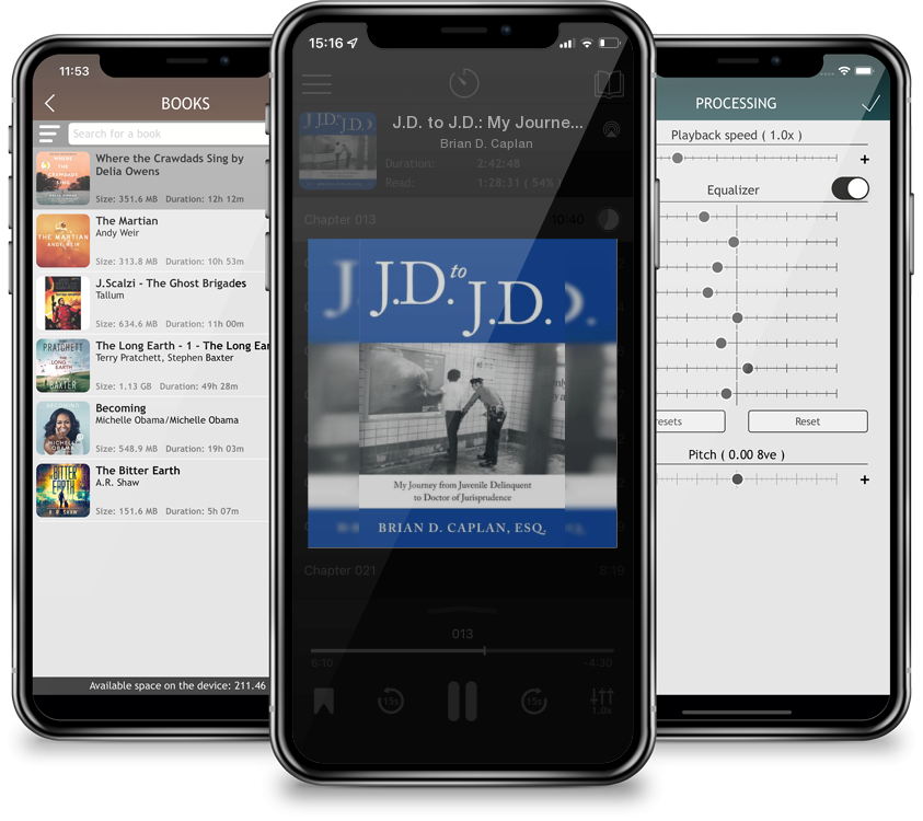 Audiobook J.D. to J.D.: My Journey from Juvenile Delinquent to Doctor of Jurisprudence by Brian D. Caplan