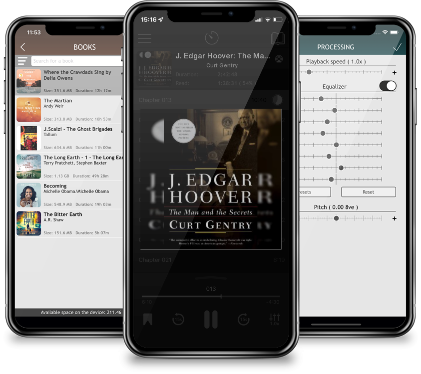 Audiobook J. Edgar Hoover: The Man and the Secrets by Curt Gentry