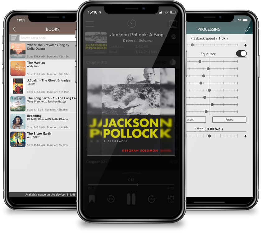 Listen Jackson Pollock: A Biography by Deborah Solomon in MP3 Audiobook Player for free