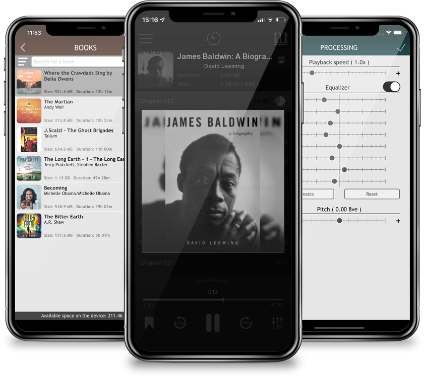 Audiobook James Baldwin: A Biography by David Leeming