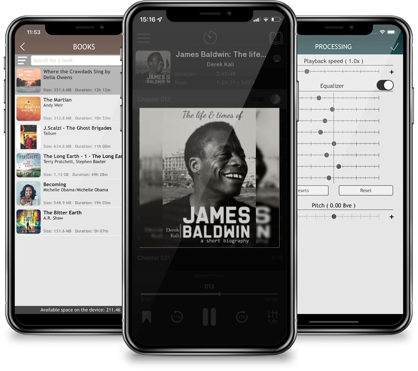 Audiobook James Baldwin: The life and times of James Baldwin by Derek Kali