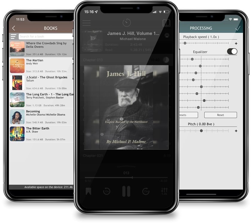 Audiobook James J. Hill, Volume 12: Empire Builder of the Northwest (Oklahoma Western Biographies #12) by Michael Malone