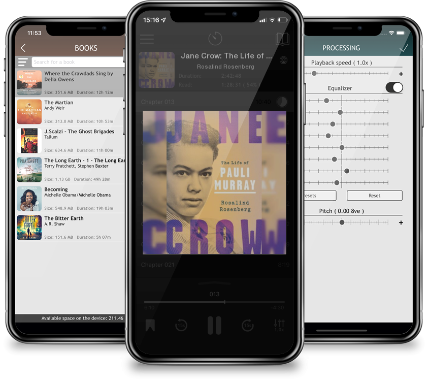 Audiobook Jane Crow: The Life of Pauli Murray by Rosalind Rosenberg