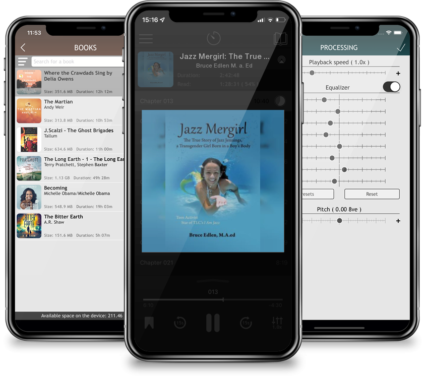 Audiobook Jazz Mergirl: The True Story of Jazz Jennings, a Transgender Girl Born in a Boy\'s Body by Bruce Edlen M. a. Ed