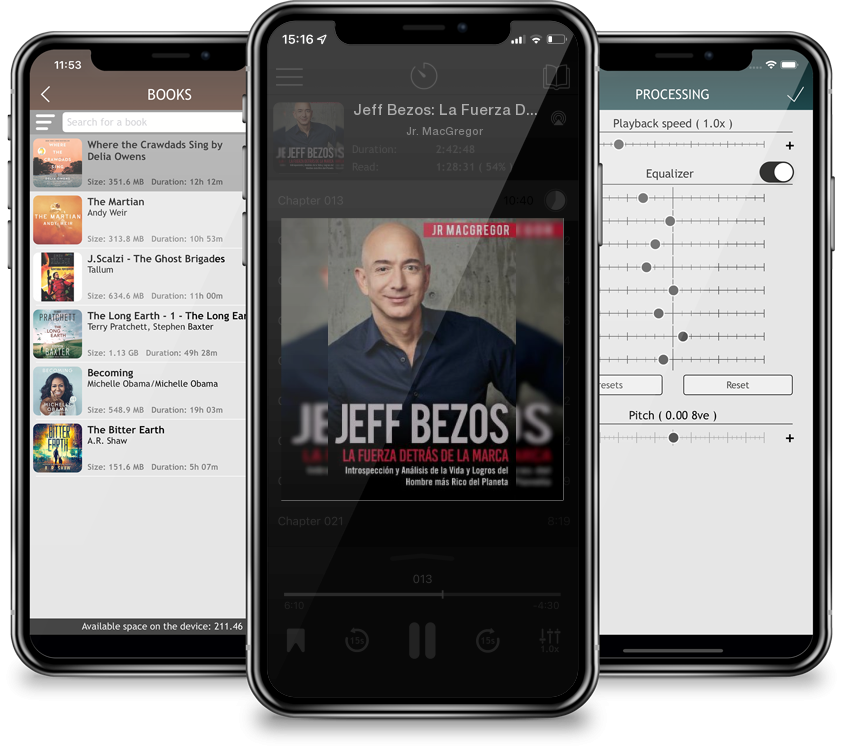 Audiobook Jeff Bezos: La Fuerza Detrás de la Marca: Introspección y Análisis de la Vida y Logros del Hombre más Rico del Planeta by Jr. MacGregor