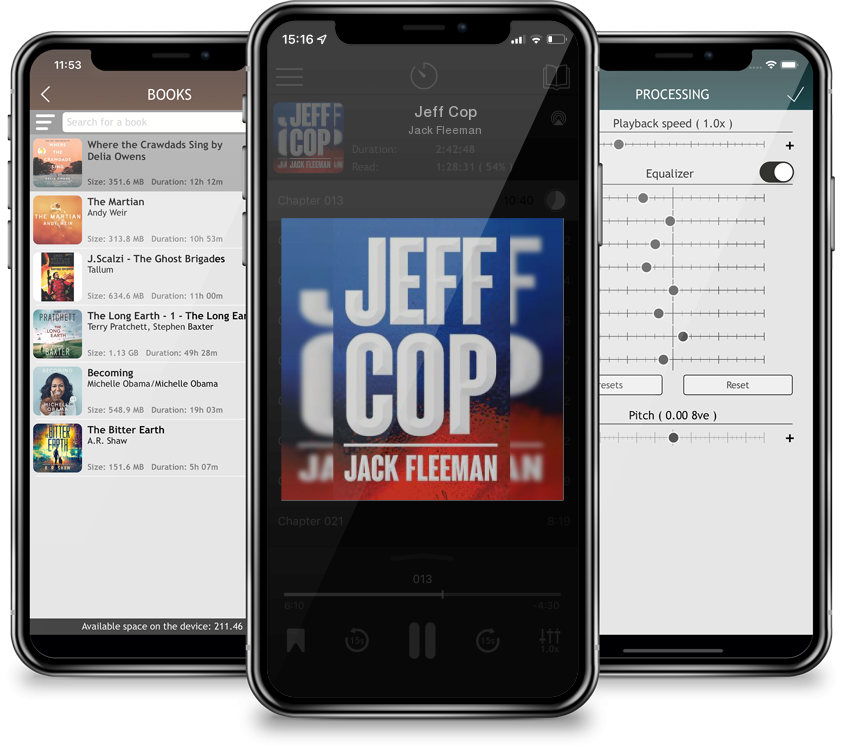 Listen Jeff Cop by Jack Fleeman in MP3 Audiobook Player for free