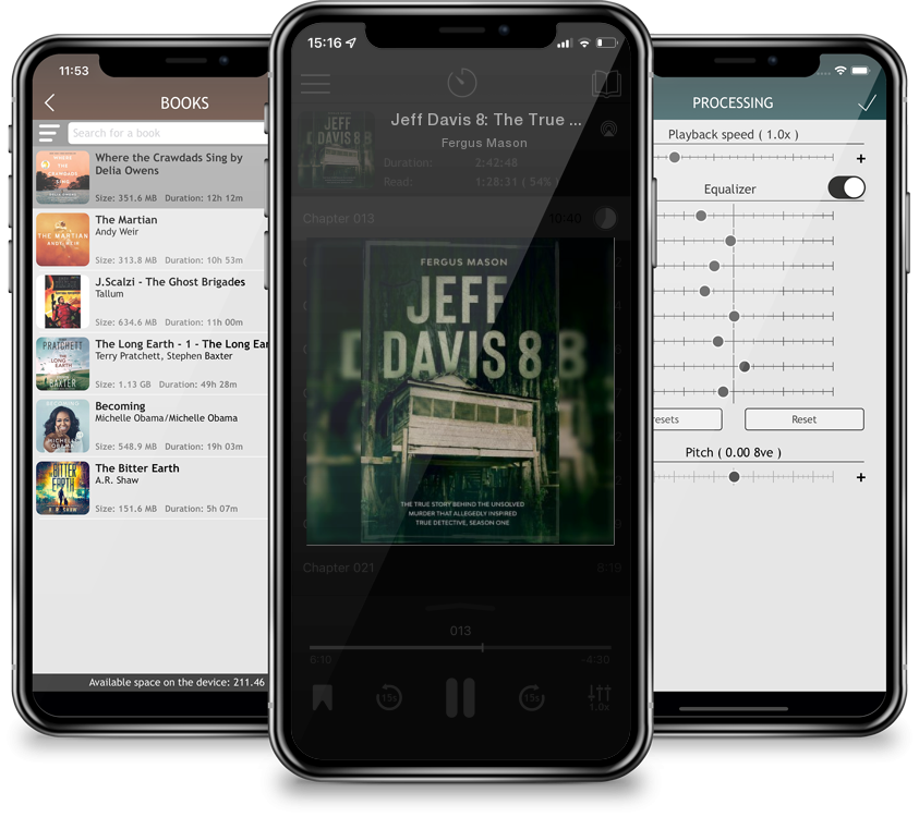 Audiobook Jeff Davis 8: The True Story Behind the Unsolved Murder That Allegedly Inspired True Detective, Season One by Fergus Mason