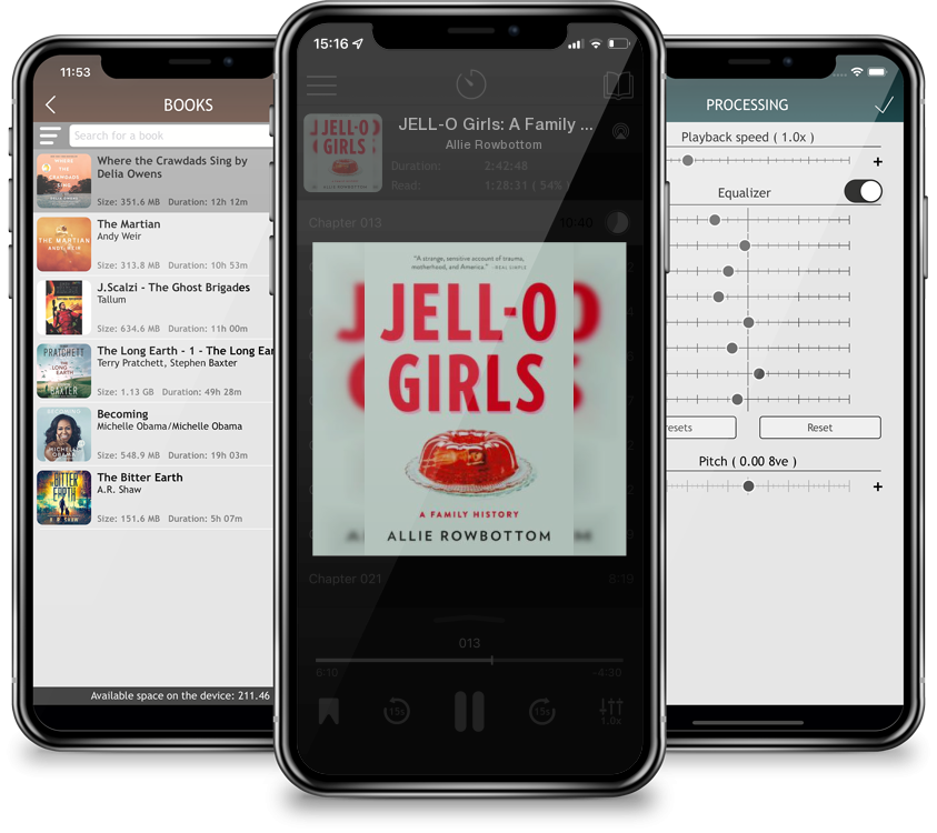 Listen JELL-O Girls: A Family History by Allie Rowbottom in MP3 Audiobook Player for free