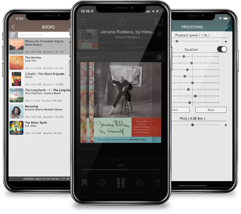 Audiobook Jerome Robbins, by Himself: Selections from His Letters, Journals, Drawings, Photographs, and an Unfinished Memoir by Jerome Robbins