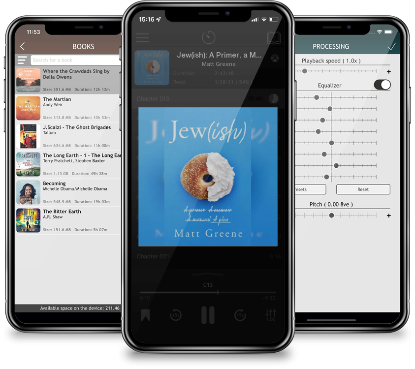 Listen Jew(ish): A Primer, a Memoir, a Manual, a Plea (Compact Disc) by Matt Greene in MP3 Audiobook Player for free