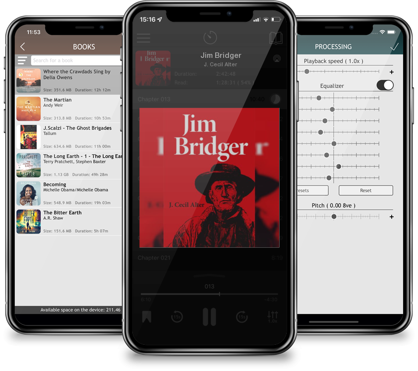 Listen Jim Bridger by J. Cecil Alter in MP3 Audiobook Player for free