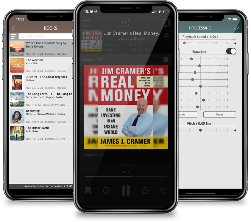 Listen Jim Cramer's Real Money: Sane Investing in an Insane World by James J. Cramer in MP3 Audiobook Player for free