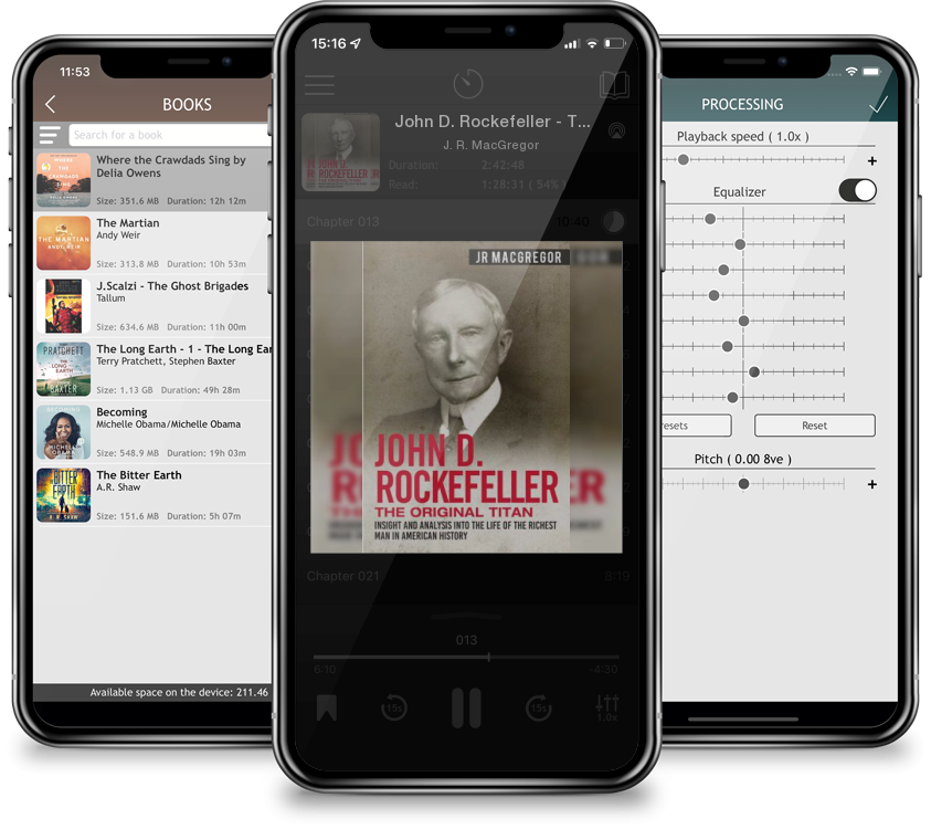 Listen John D. Rockefeller - The Original Titan: Insight and Analysis into the Life of the Richest Man in American History by J. R. MacGregor in MP3 Audiobook Player for free