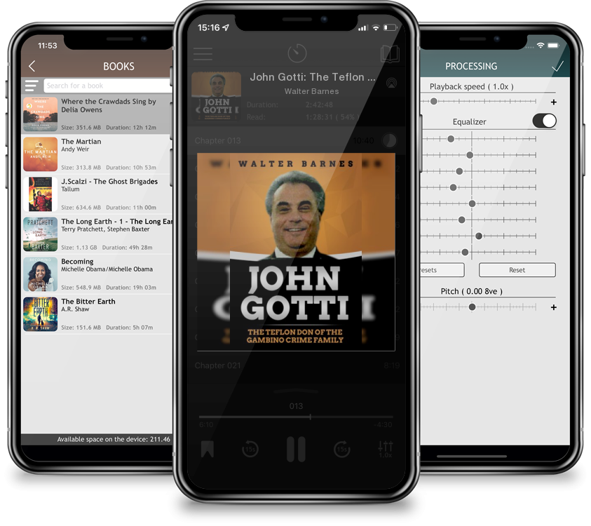Audiobook John Gotti: The Teflon Don of the Gambino Crime Family by Walter Barnes