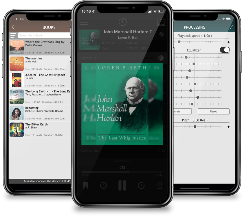 Audiobook John Marshall Harlan: The Last Whig Justice by Loren P. Beth
