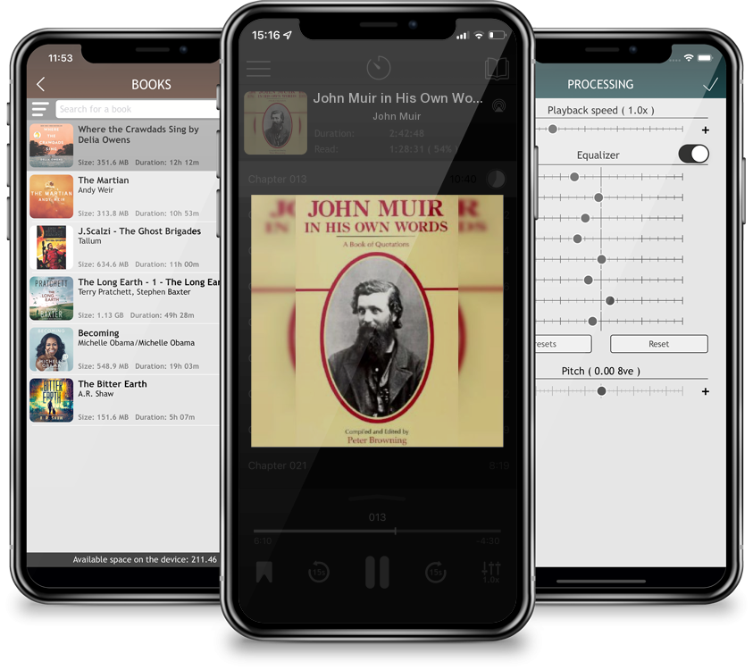 Listen John Muir in His Own Words: A Book of Quotations by John Muir in MP3 Audiobook Player for free
