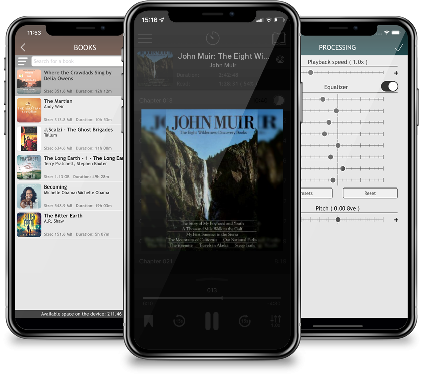 Audiobook John Muir: The Eight Wilderness Discovery Books by John Muir