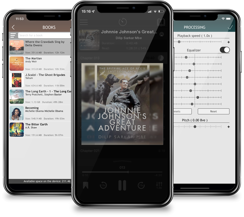 Audiobook Johnnie Johnson\'s Great Adventure: The Spitfire Ace of Ace\'s Last Look Back by Dilip Sarkar Mbe