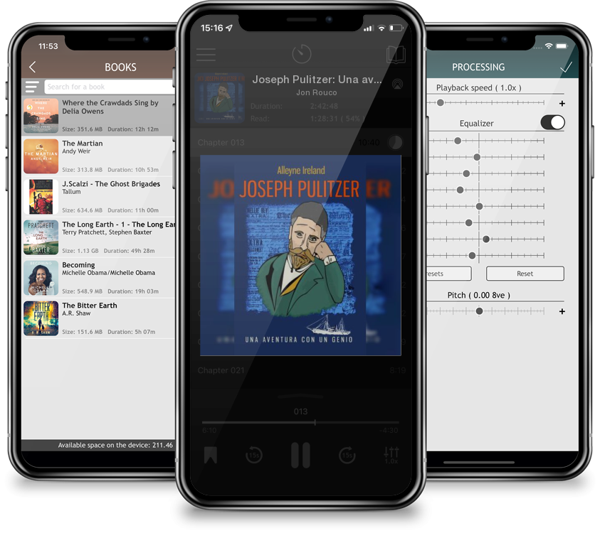 Audiobook Joseph Pulitzer: Una aventura con un genio by Jon Rouco