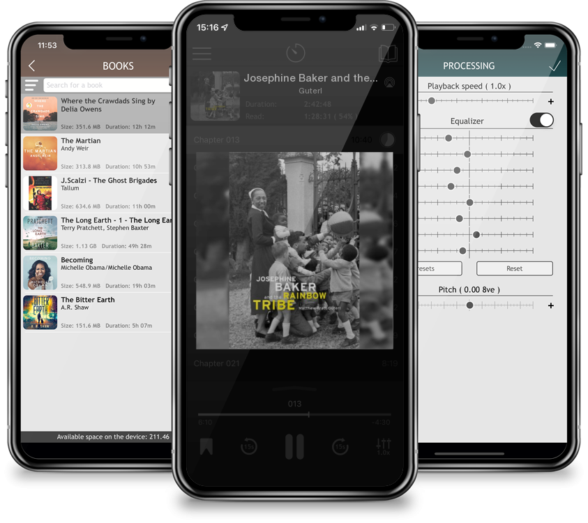 Audiobook Josephine Baker and the Rainbow Tribe by Guterl