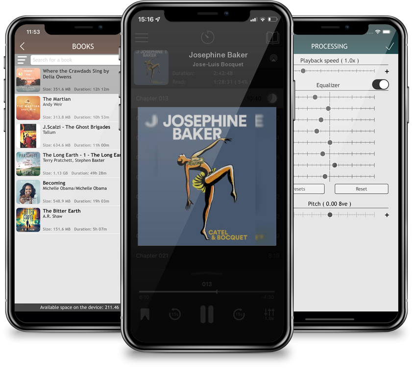 Audiobook Josephine Baker by Jose-Luis Bocquet