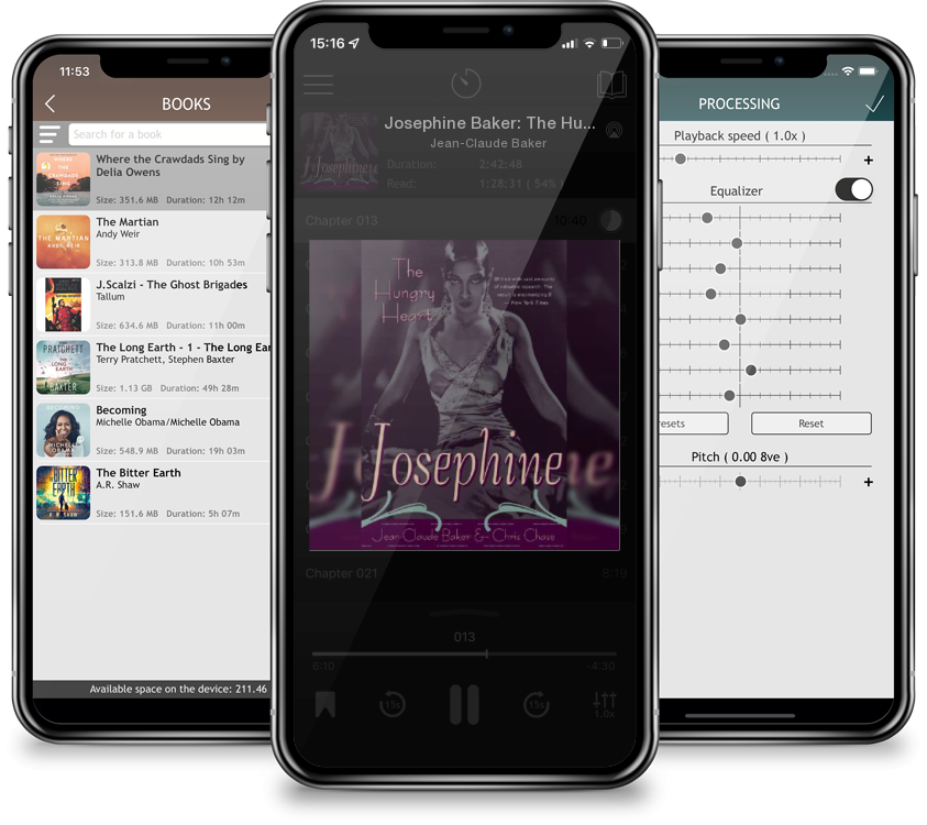 Audiobook Josephine Baker: The Hungry Heart by Jean-Claude Baker