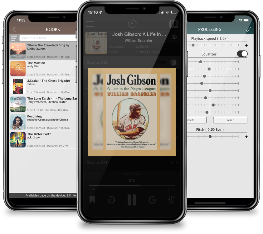 Listen Josh Gibson: A Life in the Negro Leagues by William Brashler in MP3 Audiobook Player for free