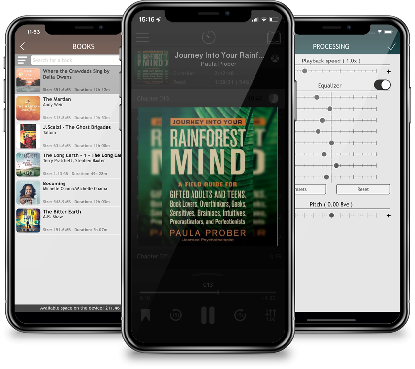 Audiobook Journey Into Your Rainforest Mind: A Field Guide for Gifted Adults and Teens, Book Lovers, Overthinkers, Geeks, Sensitives, Brainiacs, Intuitives, Pro by Paula Prober