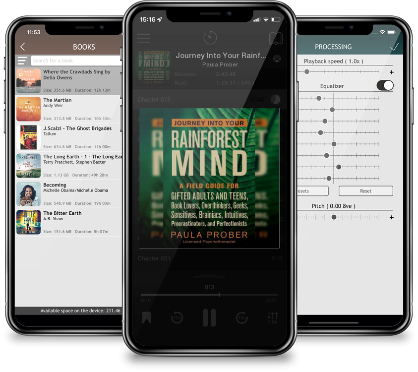 Listen Journey Into Your Rainforest Mind: A Field Guide for Gifted Adults and Teens, Book Lovers, Overthinkers, Geeks, Sensitives, Brainiacs, Intuitives, Pro by Paula Prober in MP3 Audiobook Player for free