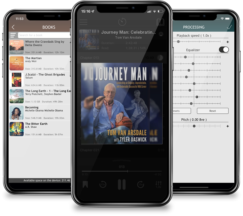 Audiobook Journey Man: Celebrating an Unlucky, Unpredictable, and Undeniably Successful NBA Career by Tom Van Arsdale