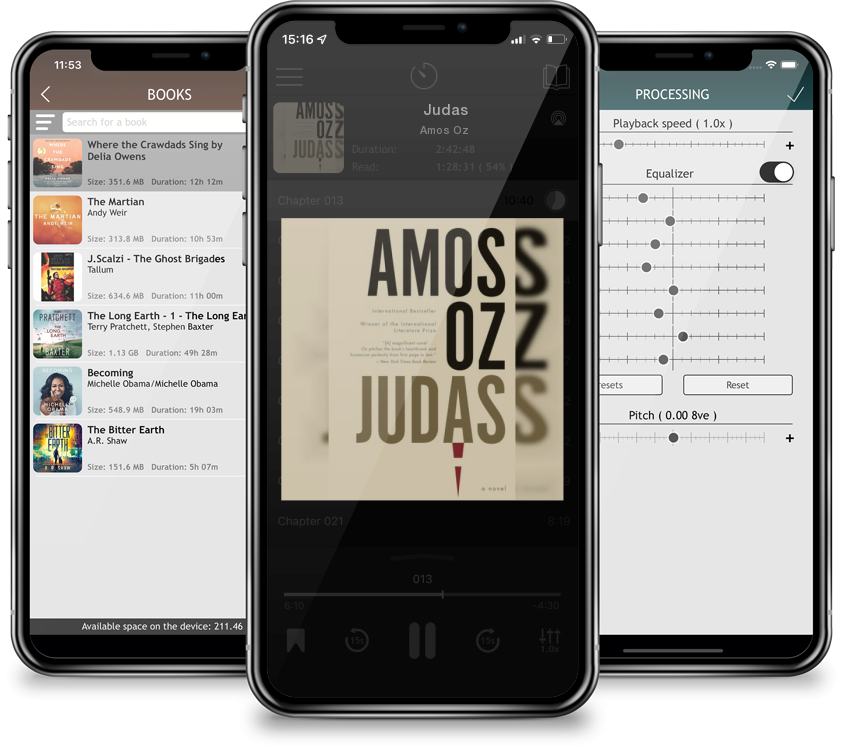 Listen Judas by Amos Oz in MP3 Audiobook Player for free