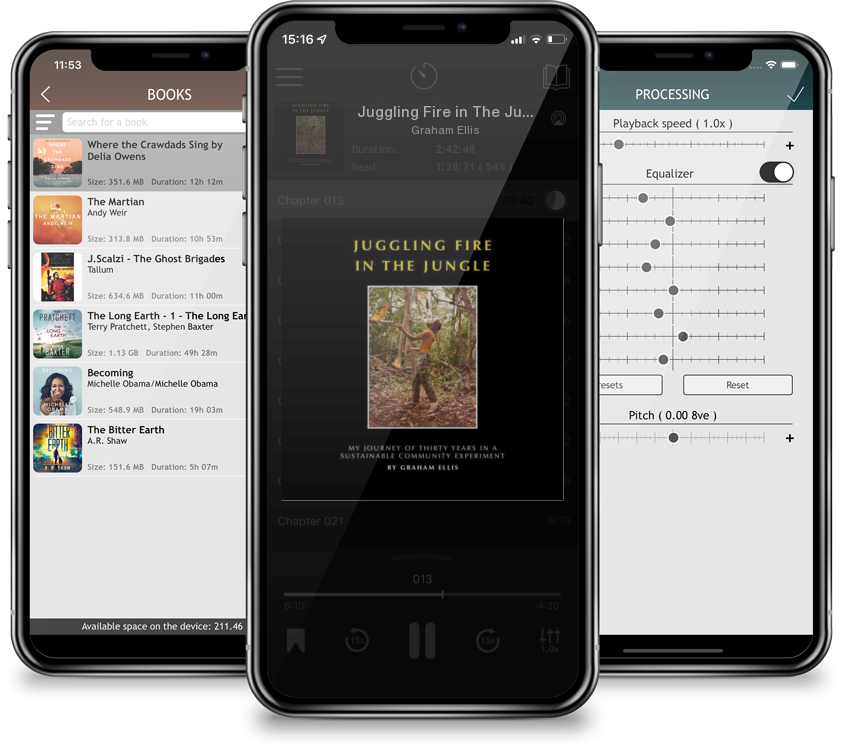 Audiobook Juggling Fire in The Jungle - My Journey of Thirty Years in a Sustainable Community Experiment by Graham Ellis